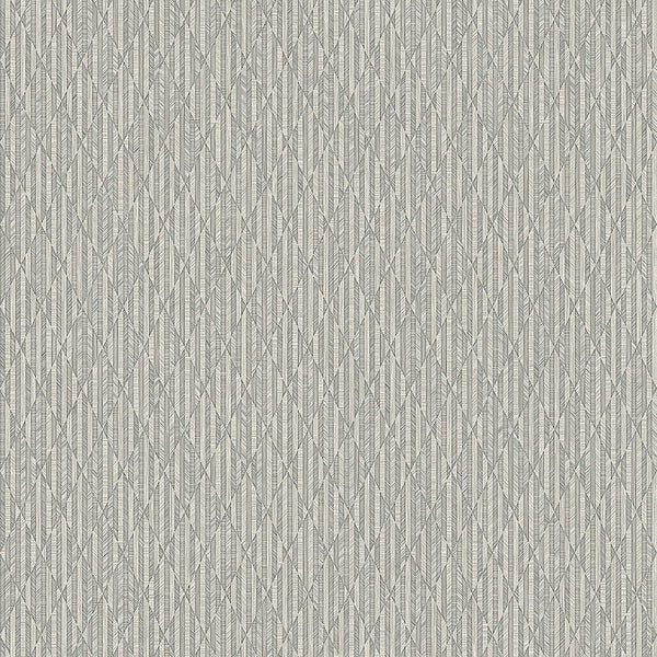 Luxury Gray Geometric Embossed 3D Embossed Wallpaper, Boho Non-Woven Wall Covering, 41.7"W x 614"H, Washable Removable for Li
