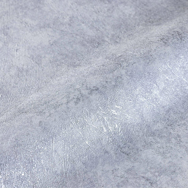 Luxury Silver Abstract Distressed 3D Embossed Wallpaper, Coastal Non-Woven Wall Covering, 41.7"W x 398"H, Washable Removable 