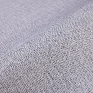 Luxury Silver Fabric Textured Wallpaper, Contemporary Non-Woven Wall Covering, 41.7"W x 614"H, Washable Removable for Living 