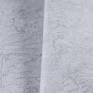 Luxury Silver Abstract Textured 3D Embossed Wallpaper, Industrial Non-Woven Wall Covering, 41.7"W x 398"H, Washable Removable