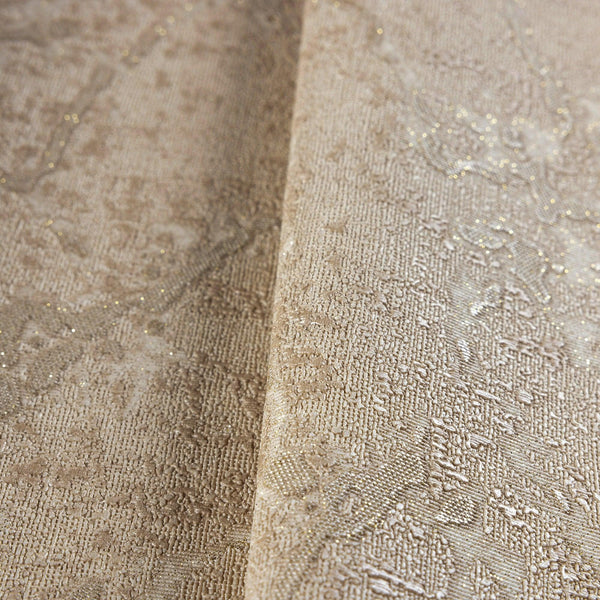 Luxury Beige Abstract Textured Wallpaper, Glam Non-Woven Wall Covering, 41.7"W x 398"H, Washable Removable for Living Room Be