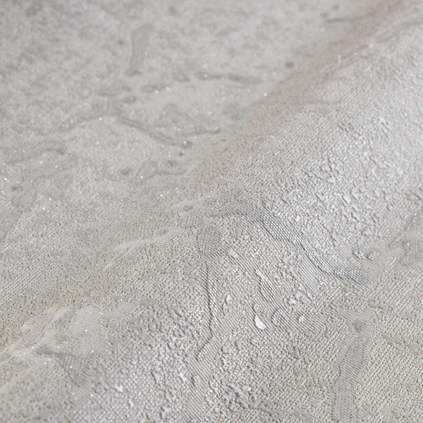 Luxury Gray Abstract Textured Wallpaper, Contemporary Non-Woven Wall Covering, 41.7"W x 398"H, Washable Removable for Living 