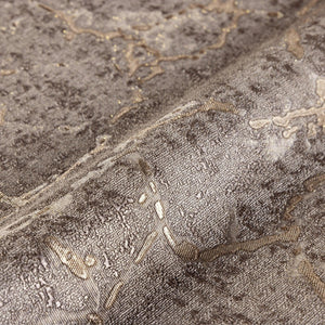 Luxury Brown Abstract Textured Wallpaper, Contemporary Non-Woven Wall Covering, 41.7"W x 398"H, Washable Removable for Living