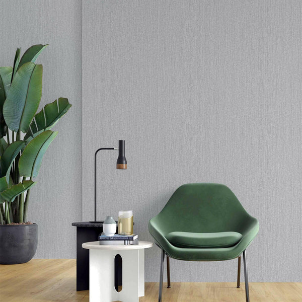 Luxury Gray Textured Embossed 3D Embossed Wallpaper, Coastal Non-Woven Wall Covering, 41.7"W x 398"H, Washable Removable for 
