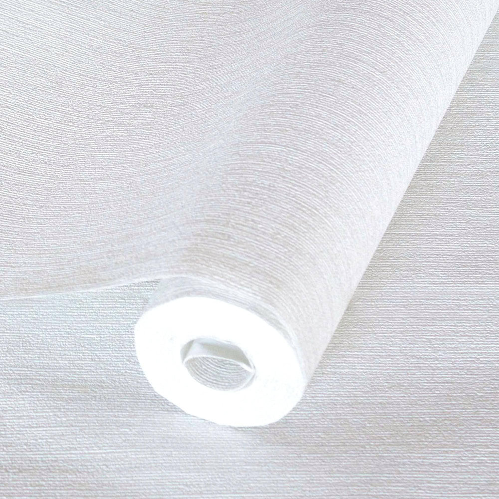 Luxury White Textured Embossed 3D Embossed Wallpaper, Boho Non-Woven Wall Covering, 41.7"W x 398"H, Washable Removable for Li