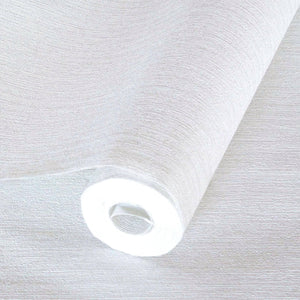 Luxury White Textured Embossed 3D Embossed Wallpaper, Boho Non-Woven Wall Covering, 41.7"W x 398"H, Washable Removable for Li