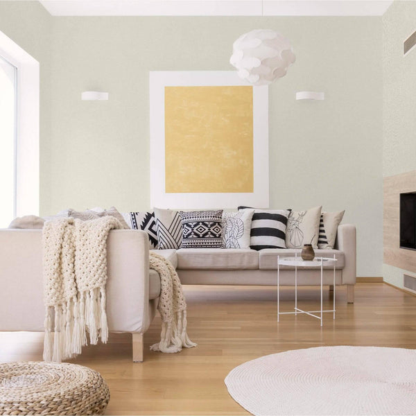 Luxury Cream Fabric Textured Wallpaper, Modern Non-Woven Wall Covering, 41.7"W x 614"H, Washable Removable for Living Room Be