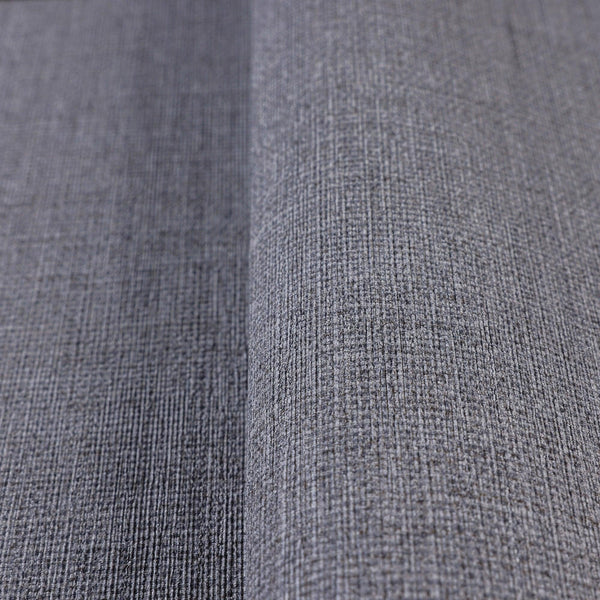 Luxury Gray Fabric Textured Wallpaper, Modern Non-Woven Wall Covering, 41.7"W x 614"H, Washable Removable for Living Room Bed
