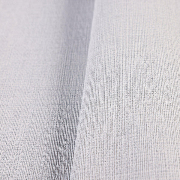 Luxury Gray Textured Linen Wallpaper, Country Non-Woven Wall Covering, 41.7"W x 614"H, Washable Removable for Living Room Bed