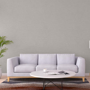 Luxury Gray Textured Linen Wallpaper, Country Non-Woven Wall Covering, 41.7"W x 614"H, Washable Removable for Living Room Bed