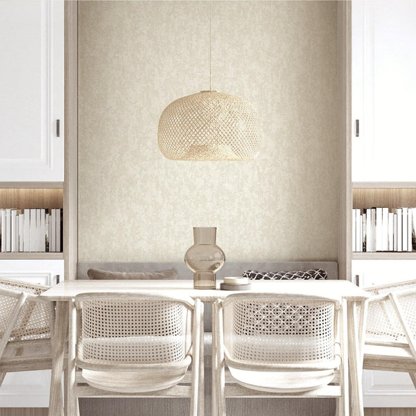 Luxury Cream Abstract Distressed Wallpaper, Modern Non-Woven Wall Covering, 41.7"W x 398"H, Washable Removable for Living Roo