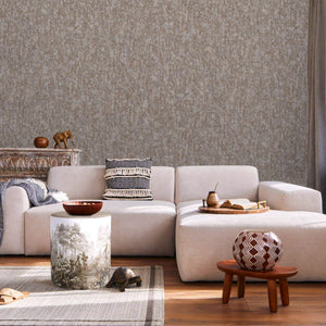 Luxury Brown Abstract Distressed Wallpaper, Modern Non-Woven Wall Covering, 41.7"W x 398"H, Washable Removable for Living Roo