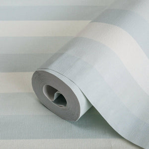 Luxury Blue Striped Textured Wallpaper, Modern Non-Woven Wall Covering, 41.7"W x 614"H, Washable Removable for Living Room Be
