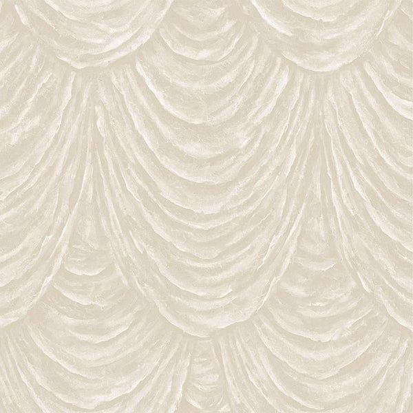 Luxury Beige Striped Textured Wallpaper, Premium Non-Woven Wall Covering, 41.7"W x 398"H, Washable Removable for Living Room 
