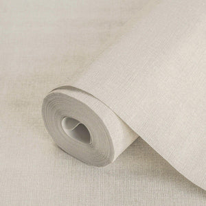 Luxury Cream Fabric Abstract Textured Wallpaper, Coastal Non-Woven Wall Covering, 41.7"W x 614"H, Washable Removable for Livi
