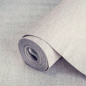 Luxury Tan Fabric Abstract Textured Wallpaper, Minimalist Non-Woven Wall Covering, 41.7"W x 614"H, Washable Removable for Liv