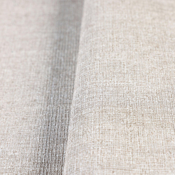 Luxury Tan Fabric Abstract Textured Wallpaper, Minimalist Non-Woven Wall Covering, 41.7"W x 614"H, Washable Removable for Liv