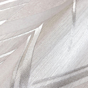 Luxury Gray Chevron Geometric Wallpaper, Premium Non-Woven Wall Covering, 41.7"W x 398"H, Washable Removable for Living Room 