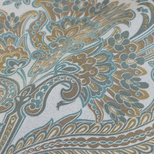 Luxury Blue Paisley Textured Wallpaper, Country Non-Woven Wall Covering, 41.7"W x 398"H, Washable Removable for Living Room B