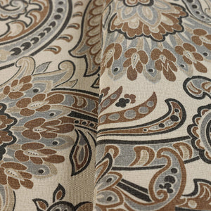 Luxury Brown Paisley Textured Wallpaper, Boho Non-Woven Wall Covering, 41.7"W x 398"H, Washable Removable for Living Room Bed