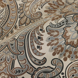Luxury Brown Paisley Textured Wallpaper, Boho Non-Woven Wall Covering, 41.7"W x 398"H, Washable Removable for Living Room Bed