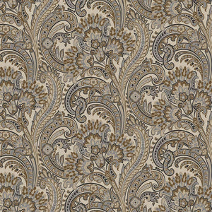 Luxury Brown Paisley Textured Wallpaper, Boho Non-Woven Wall Covering, 41.7"W x 398"H, Washable Removable for Living Room Bed