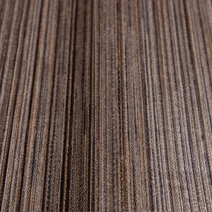 Luxury Brown Striped Stripe 3D Embossed Wallpaper, Modern Non-Woven Wall Covering, 41.7"W x 398"H, Washable Removable for Liv