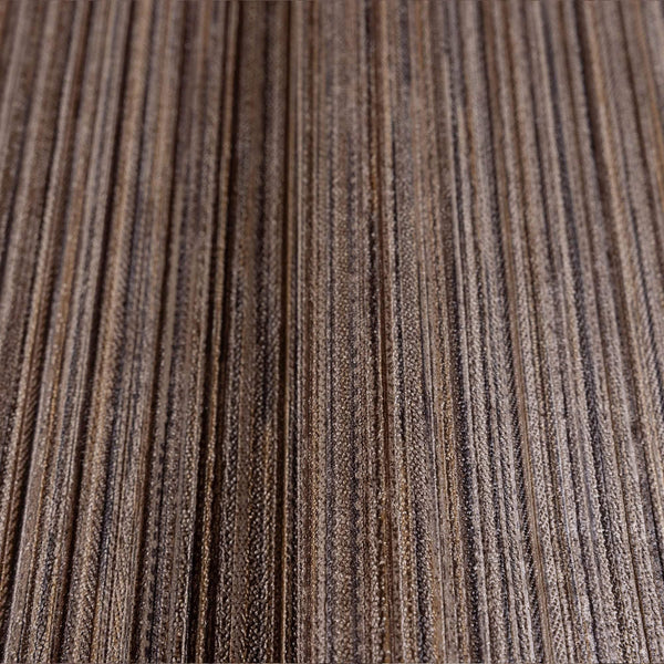 Luxury Brown Striped Stripe 3D Embossed Wallpaper, Modern Non-Woven Wall Covering, 41.7"W x 398"H, Washable Removable for Liv