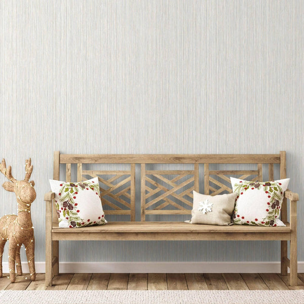 Luxury Gray Striped Stripe 3D Embossed Wallpaper, Modern Non-Woven Wall Covering, 41.7"W x 398"H, Washable Removable for Livi