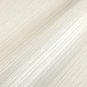 Luxury White Striped Stripe 3D Embossed Wallpaper, Modern Non-Woven Wall Covering, 41.7"W x 398"H, Washable Removable for Liv