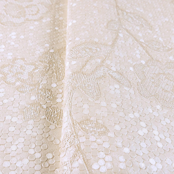 Luxury Beige Textured Embossed 3D Embossed Wallpaper, Premium Non-Woven Wall Covering, 41.7"W x 398"H, Washable Removable for