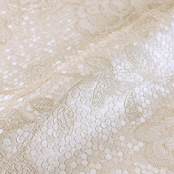 Luxury Beige Textured Embossed 3D Embossed Wallpaper, Premium Non-Woven Wall Covering, 41.7"W x 398"H, Washable Removable for