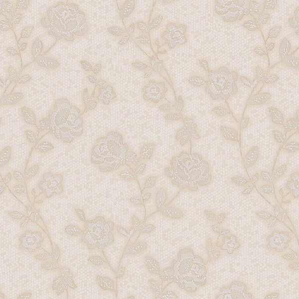 Luxury Beige Textured Embossed 3D Embossed Wallpaper, Premium Non-Woven Wall Covering, 41.7"W x 398"H, Washable Removable for