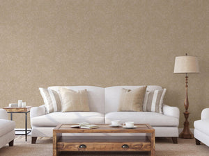 Luxury Tan Distressed Embossed 3D Embossed Wallpaper, Contemporary Non-Woven Wall Covering, 41.7"W x 614"H, Washable Removabl