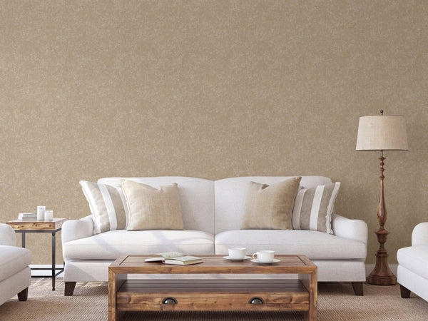 Luxury Tan Distressed Embossed 3D Embossed Wallpaper, Contemporary Non-Woven Wall Covering, 41.7"W x 614"H, Washable Removabl