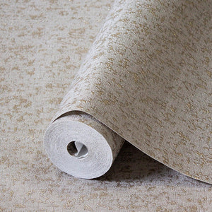 Luxury Tan Abstract Textured 3D Embossed Wallpaper, Elegant Non-Woven Wall Covering, 41.7"W x 398"H, Washable Removable for L