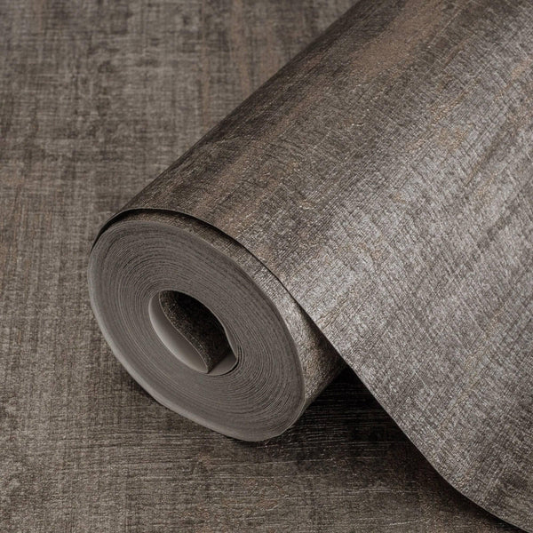 Luxury Tan Abstract Distressed 3D Embossed Wallpaper, Industrial Non-Woven Wall Covering, 41.7"W x 614"H, Washable Removable 
