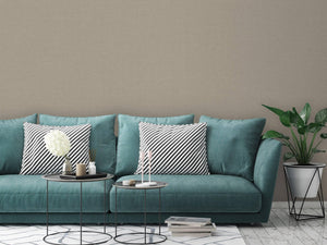 Luxury Tan Fabric Textured Wallpaper, Contemporary Non-Woven Wall Covering, 41.7"W x 614"H, Washable Removable for Living Roo