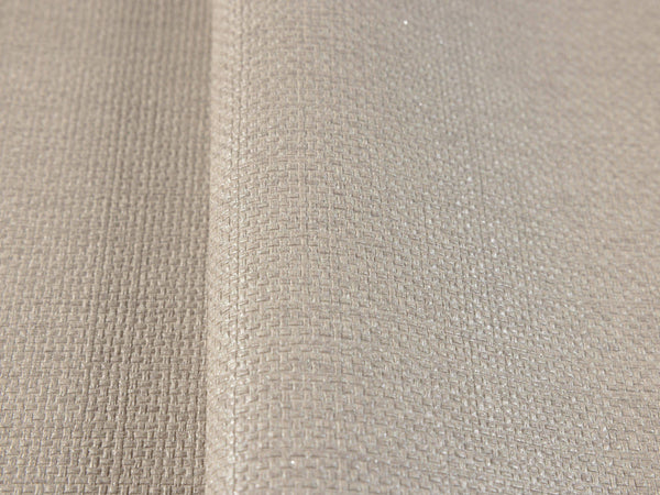 Luxury Tan Fabric Textured Wallpaper, Contemporary Non-Woven Wall Covering, 41.7"W x 614"H, Washable Removable for Living Roo