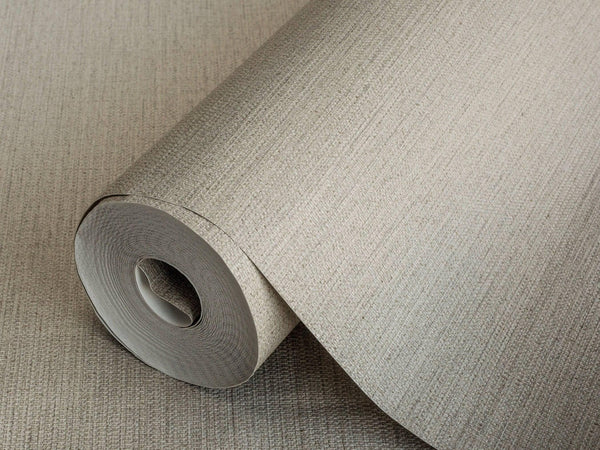 Luxury Tan Textured Wallpaper, Glam Non-Woven Wall Covering, 41.7"W x 614"H, Washable Removable for Living Room Bedroom Accen