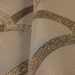 Luxury Gold Geometric Textured 3D Embossed Wallpaper, Premium Non-Woven Wall Covering, 41.7"W x 398"H, Washable Removable for