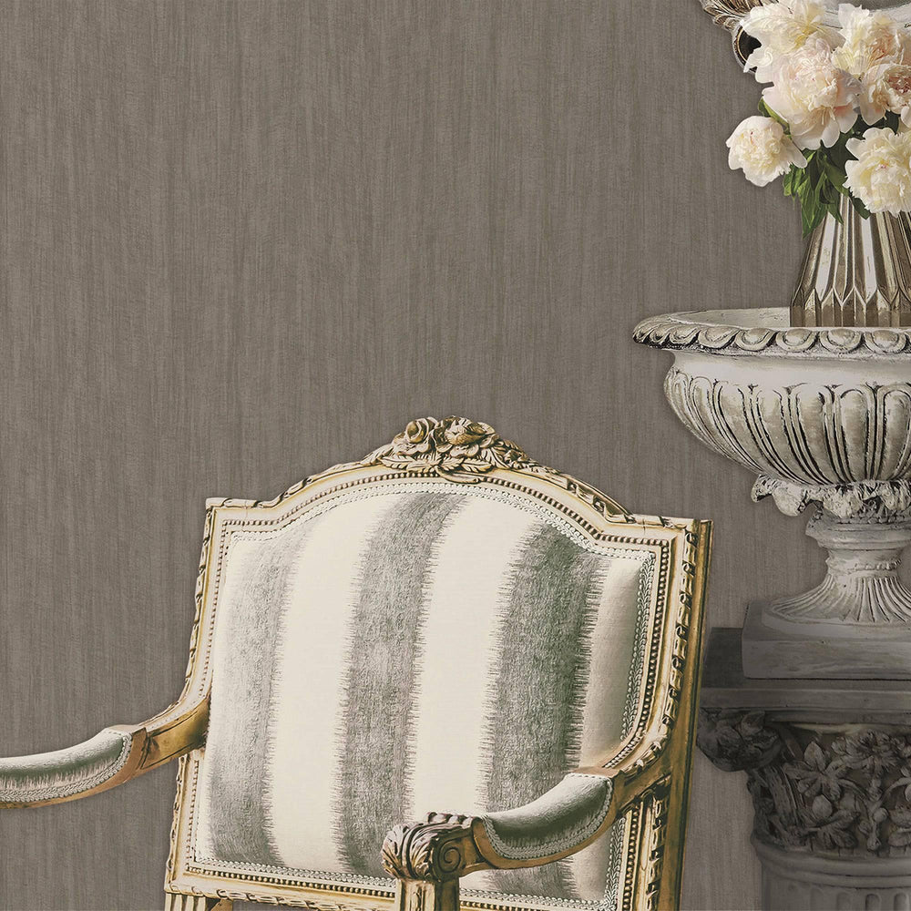 Luxury Tan Abstract Striped 3D Embossed Wallpaper, Modern Non-Woven Wall Covering, 41.7"W x 614"H, Washable Removable for Liv
