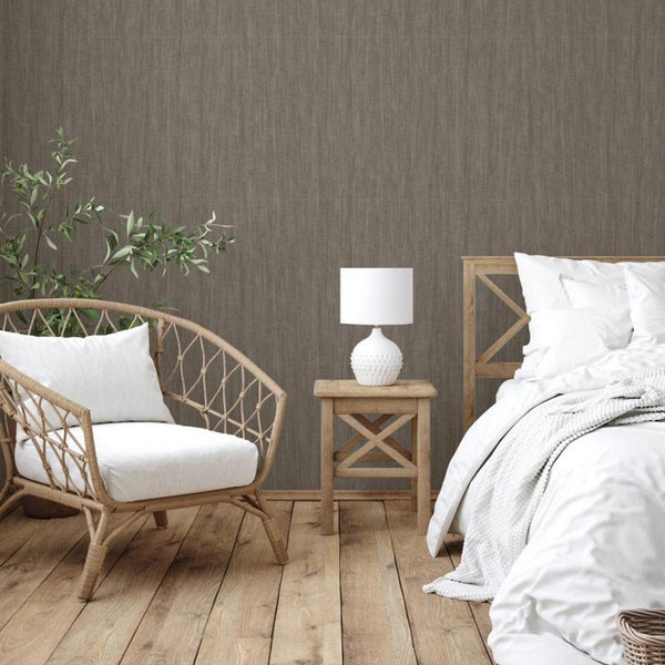 Luxury Tan Abstract Striped 3D Embossed Wallpaper, Modern Non-Woven Wall Covering, 41.7"W x 614"H, Washable Removable for Liv
