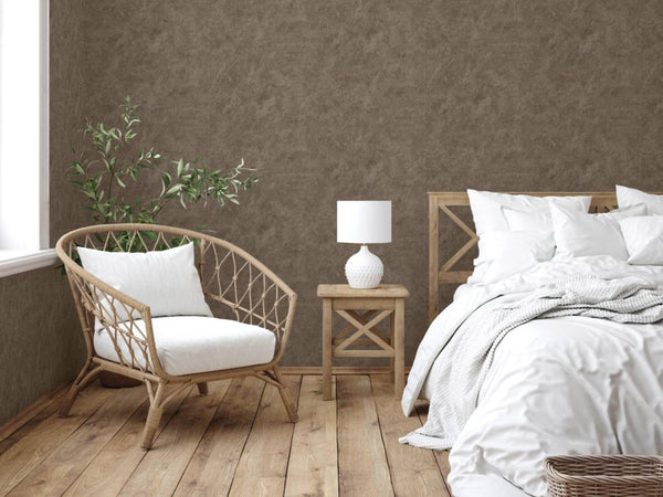 Luxury Metallic Distressed Metallic 3D Embossed Wallpaper, Boho Non-Woven Wall Covering, 41.7"W x 614"H, Washable Removable f