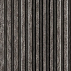 Luxury Black Abstract Wood 3D Embossed Wallpaper, Coastal Non-Woven Wall Covering, 41.7"W x 614"H, Washable Removable for Liv