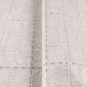 Luxury Gray Geometric Textured Wallpaper, Premium Non-Woven Wall Covering, 41.7"W x 398"H, Washable Removable for Living Room