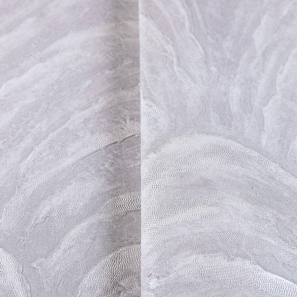 Luxury Silver Textured Embossed 3D Embossed Wallpaper, Premium Non-Woven Wall Covering, 41.7"W x 398"H, Washable Removable fo