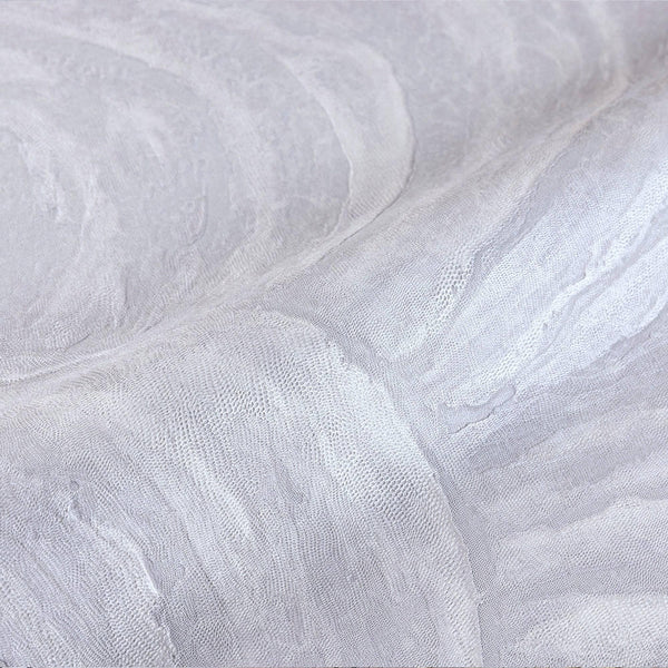 Luxury Silver Textured Embossed 3D Embossed Wallpaper, Premium Non-Woven Wall Covering, 41.7"W x 398"H, Washable Removable fo