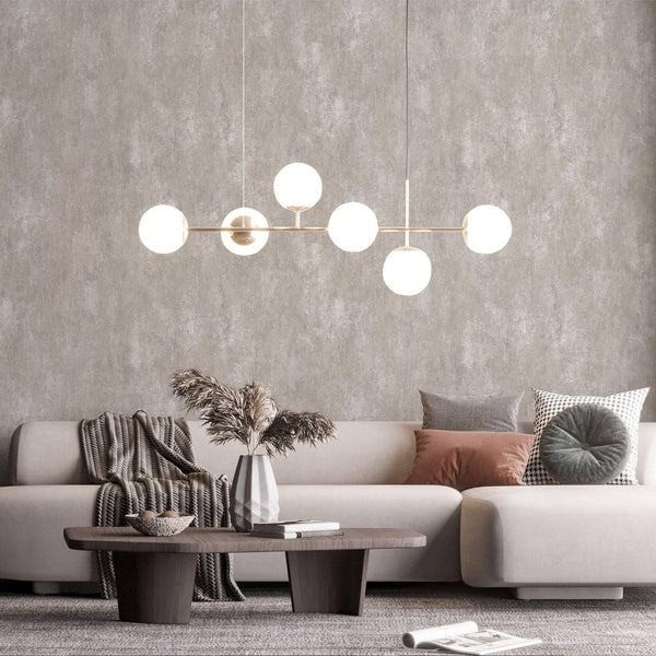 Luxury Beige Abstract Distressed Textured Wallpaper, Rustic Non-Woven Wall Covering, 41.7"W x 398"H, Washable Removable for L