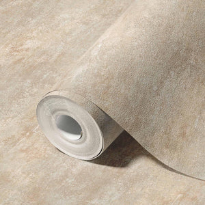 Luxury Beige Abstract Distressed Textured Wallpaper, Country Non-Woven Wall Covering, 41.7"W x 398"H, Washable Removable for 